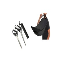 Berber Tıraş Seti - Makas Tarak Önlük - 4 Parça Özel Set