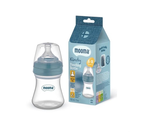 Biberon Anti Kolik Biberon 150 ml Kapaklı Biberon 6 - 18 Ay (Orta Akış)