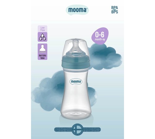 Biberon Anti Kolik Biberon 250 ml Kapaklı Biberon 0 - 6 Ay (Yavaş Akış) Biberon Anti Kolik Biberon 250 ml Kapaklı Biberon 0 - 6 Ay (Yavaş Akış)