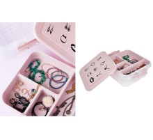 Bijuteri Mücevher Kutusu - Çok Amaçlı Bölmeli Takı Saklama Kutusu