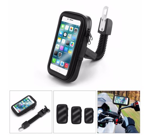 Bisiklet ve Motosiklet Su Geçirmez Telefon Tutucu 6.2" Bisiklet ve Motosiklet Su Geçirmez Telefon Tutucu 6.2"