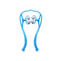 Boyun Bacak Ayak Bel Masaj Aleti Çok Fonksiyonlu Manuel 4 Tekerlekli - Mavi