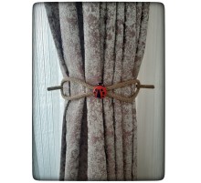 6 Adet Braçol Kanat Perde Tokası Tül Perde Tutucu Perde Süs Uğur Böceği İle Uğur Gelsin