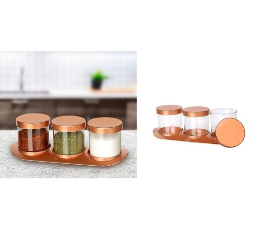 Bronz Baharat Seti Lüx 3lü Set Bronz Baharat Seti Lüx 3lü Set