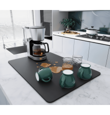 Çay Makinesi Altlığı Su Emici Kaymaz Taban Tezgah Koruyucu Kurulama Matı