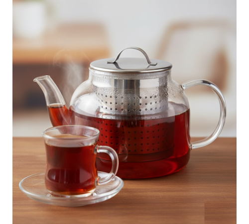 Çay Süzgeci Büyük Boy Paslanmaz Çelik Demlik İçi Çay Süzgeci Geniş Hacimli ve Dayanıklı