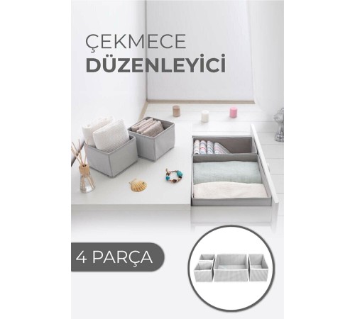 Çekmece Düzenleme Kutu Seti Organizer 4lü Set Çekmece Düzenleme Kutu Seti Organizer 4lü Set