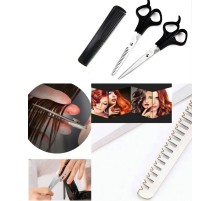 Çelik - Berber - Kuaför Traş Seti - Kuaför Makası - Ara Makas - Tarak