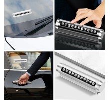 Çevirmeli Araç Içi Telefon Numaralık Çevirmeli Alüminyum Oto Park Numaratörü