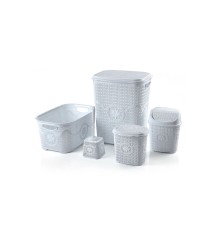 Çeyiz Seti Rattan 5 Parça Örgülü Çeyiz Seti