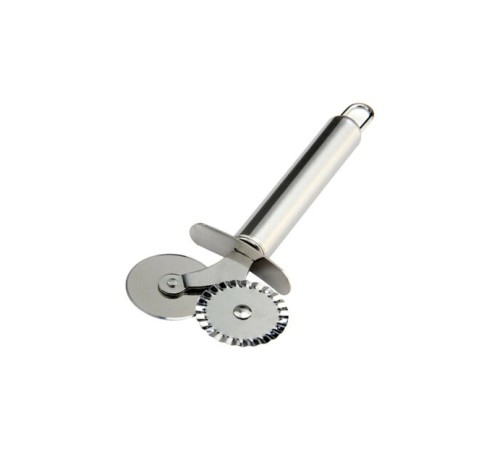 Çİft Başlı Metal Pizza Kesici ve Hamur Ruleti Çİft Başlı Metal Pizza Kesici ve Hamur Ruleti