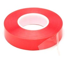 Çift Taraflı Akrilik Silikonize Bant 18 mm x 2 metre Kırmızı VHB