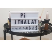 Cinematic Harflerle Işıklı Mesaj Veren Light Box Led Pano A4