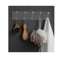 Çok Amaçlı Kendinden Yapışkanlı 5li Şeffaf Askı