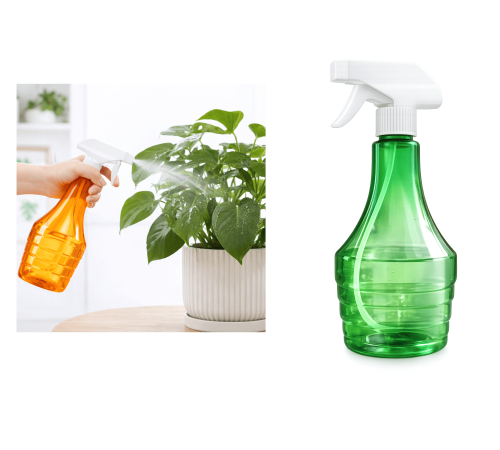Çok Amaçlı Fısfıs Çiçek Sulama Şeffaf Su Sprey Şişesi 500 ML