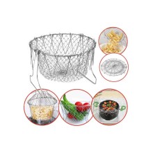 Çok Fonksiyonlu Pratik Süzgeç Katlanır - Kızartma Haşlama Aparatı -Chef Basket