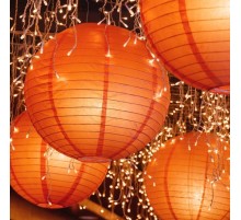 Dekoratif Çin Feneri – Kağıt Lamba - Turuncu