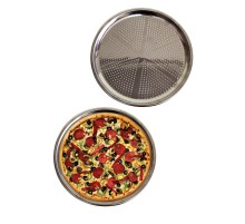 Delikli Çelik Pizza Ve Lahmacun Tepsisi Orta Boy -32  cm