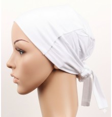 Doktor Hemşire Aşçı Cerrahi Bone Dikişsiz Hastane Bonesi - Bandana  Beyaz