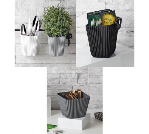 Duvara Asılan Çok Amaçlı Organizer - 2'li Saksı Set Duvara Asılan Çok Amaçlı Organizer - 2'li Saksı Set