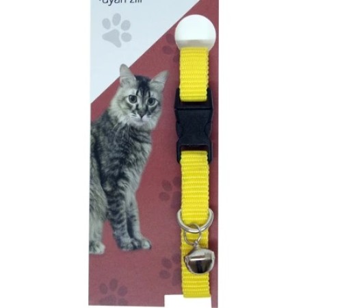 Elastik Ayarlanabilir Çıngıraklı Kedi Tasması Elastik Ayarlanabilir Çıngıraklı Kedi Tasması