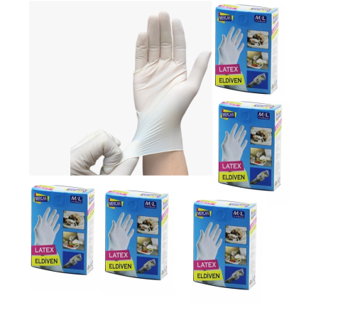 Eldiven Latex Eldiven Muayene Eldiveni M/L 30 Adet