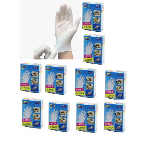 Eldiven Latex Eldiven Muayene Eldiveni M/L 60 Adet