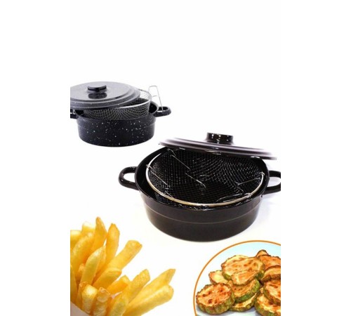 Essan Yanmaz ve Yapışmaz Fritöz Kızartma Tenceresi Essan Yanmaz ve Yapışmaz Fritöz Kızartma Tenceresi