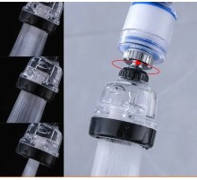 Filtreli Su Tasarruflu 3 Fonksiyonlu Oynar Musluk Başlığı - Şeffaf