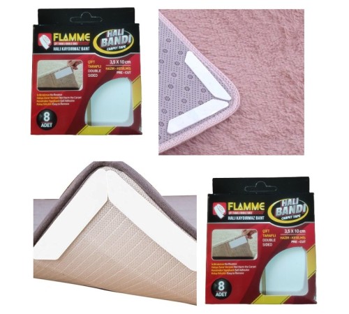Flamme Halı Kaydırmaz Pedler 8 Adet Flamme Halı Kaydırmaz Pedler 8 Adet