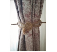 Fon Perde Aksesuarı Braçol Tül Perde Tutacağı Perde Süsü Spiral Jüt Halat Estetiği