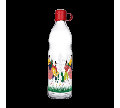 Frido Desenli Cam Suluk 1000 ML Frido Desenli Cam Suluk 1000 ML