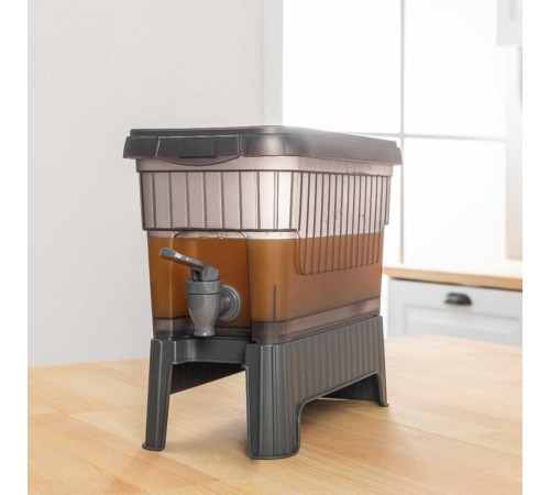 Gri Buzdolabı İçi Musluklu Ayaklı Su -Limonata - İçecek Sebili Piknik Bidonu 4 LT