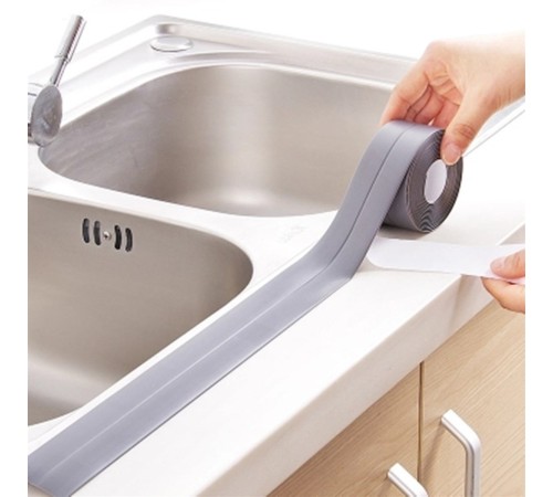 Gri Su Sızdırmaz Bant Lavabo Küvet Kenar Bandı (3.2m) Gri Su Sızdırmaz Bant Lavabo Küvet Kenar Bandı (3.2m)