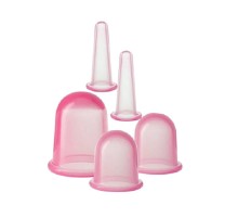 Hacamat Kupası Seti Silikon - 5li Set - Selülit Masaj Seti