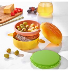 Hamburger Görünümlü Beslenme ve Saklama Kabı
