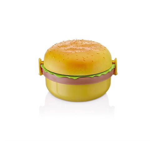 Hamburger Görünümlü Beslenme ve Saklama Kabı Hamburger Görünümlü Beslenme ve Saklama Kabı