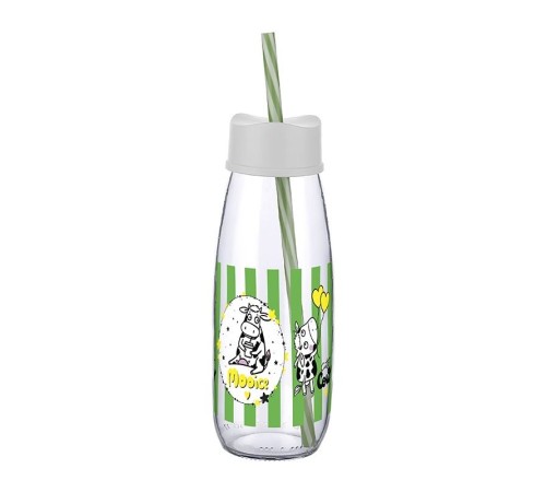 Hayvan Figürlü Pipetli Su Ve Süt Şişesi Cam 500 ML Hayvan Figürlü Pipetli Su Ve Süt Şişesi Cam 500 ML