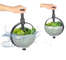 Hızlı Salata Kurutucu Süzgeç- Dönerli Süzgeç Dev Boy