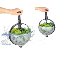 Hızlı Salata Kurutucu Süzgeç- Dönerli Süzgeç Dev Boy