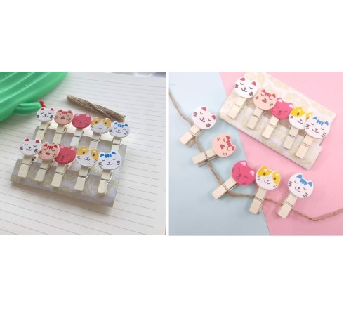 İpli Mandallı Kedili Fotoğraf Albümü Kedi Kafası Şekilli Mandal