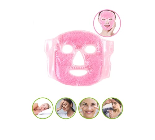 Jel Boncuklu Yüz Maskesi -Soğuk Sıcak Jel Yüz Maskesi Buz -Sıcak Press