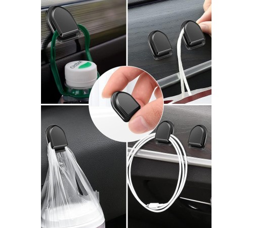 Kablo Düzenleyici Toplayıcı Sabitleyici Yapışkanlı Kablo Tutucu Organizer Askı Kanca 10 Adet