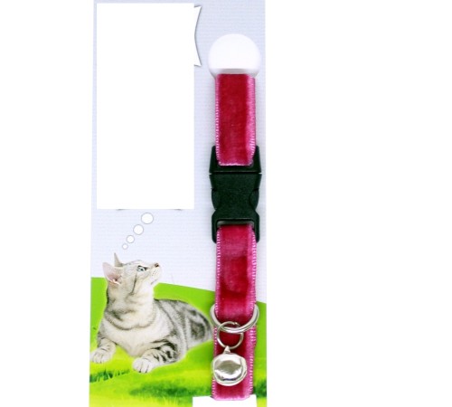 Kadife Dokulu Ayarlanabilir Çıngıraklı Kedi Tasması Kadife Dokulu Ayarlanabilir Çıngıraklı Kedi Tasması