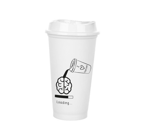 Kahve Bardağı - Kapaklı Beyaz 473 ml Kahve Bardağı - Kapaklı Beyaz 473 ml