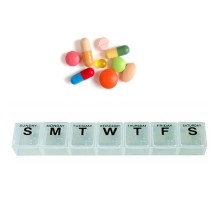 Kapaklı Haftalık İlaç Kutusu 3 Adet