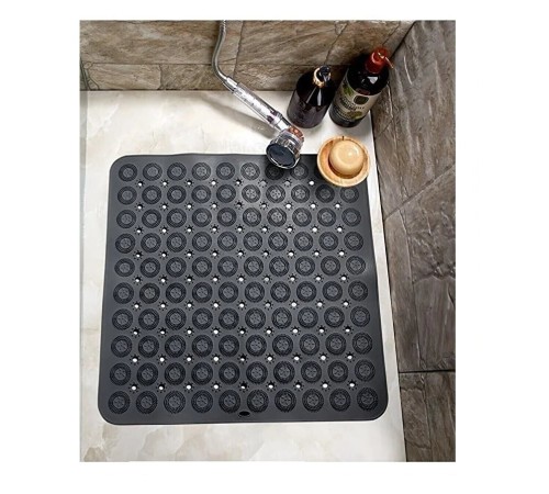Kare Vantuzlu Banyo Kaydırmaz Paspas- Tırtıklı Ayak Duş Matı Silikon Masaj Pedi Kare Vantuzlu Banyo Kaydırmaz Paspas- Tırtıklı Ayak Duş Matı Silikon Masaj Pedi