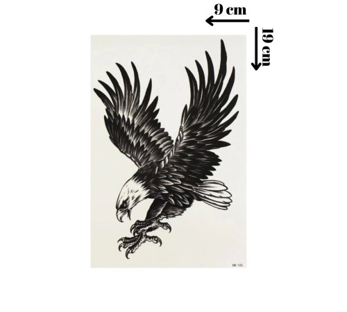 Kartal Geçici Dövme Şablonu - FF037 Kartal Geçici Dövme Şablonu - FF037