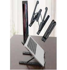 Katlanabilir Laptop Standı - Kaydırmaz Kademe Ayarlı Laptop Tablet Tutucu