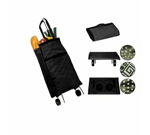 Katlanabilir Tekerlekli Pazar Arabası 75 Cm X 35 Cm Katlanabilir Tekerlekli Pazar Arabası 75 Cm X 35 Cm